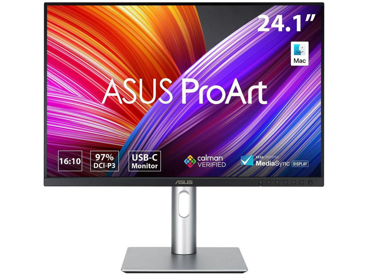 Asus Proart Display 24" (24.1" Viewable) 16:10 Hdr Professional Monitor (Pa248Crv) - Ips, (1920 X 1200), 97% Dci-P3, Delta E &Lt; 2, Calman Verified, Usb-C Pd 96W, Displayport, Daisy-Chain, Height Adjus