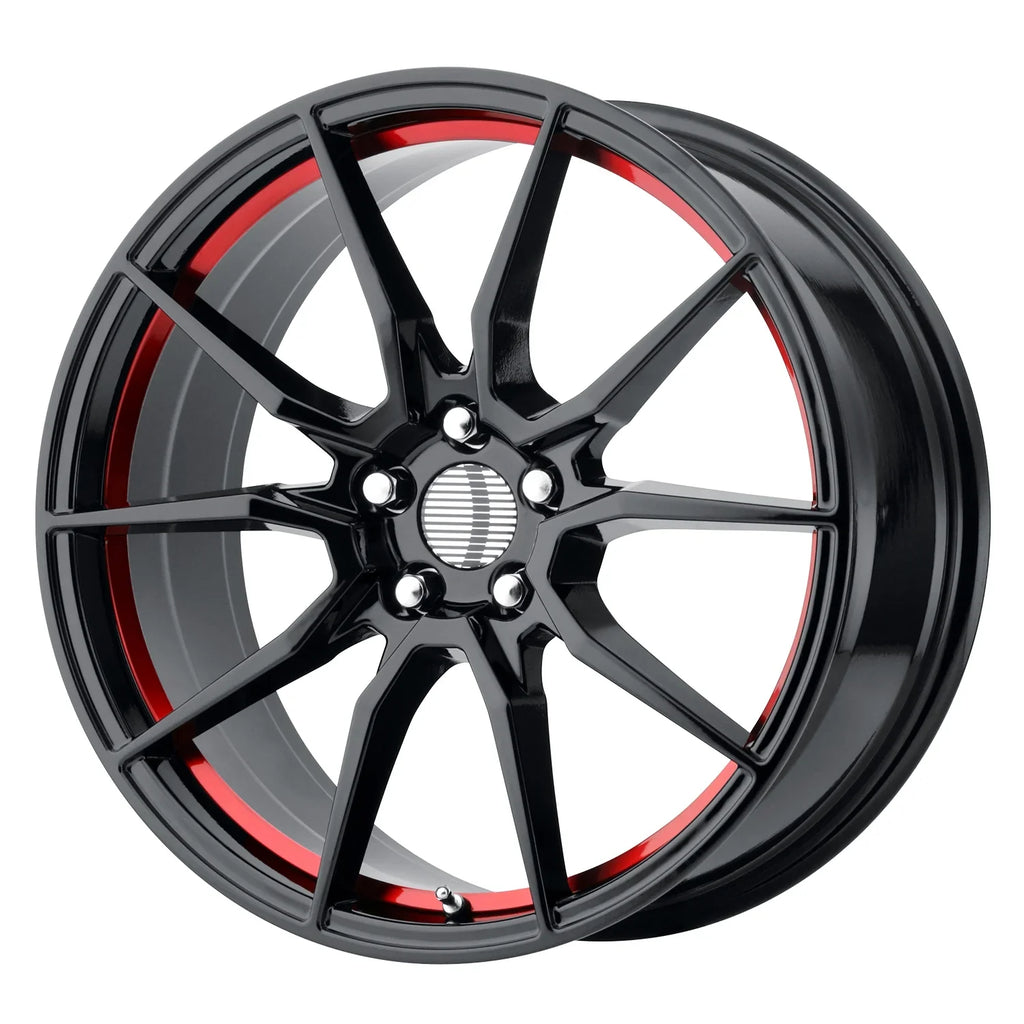 5X114.30 mm) Pr193 Black Rim (40 Creations Wheel 20X10 Machined OE Gloss Red