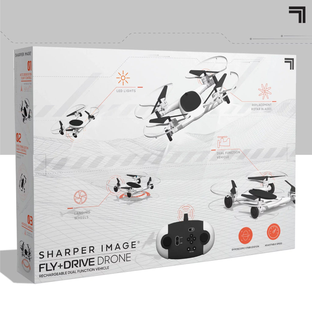 Range Altitude, and Drone IMAGE Max 5in Drive Rechargeable 215ft 250ft Long Fly + RC, Control Function Dual SHARPER