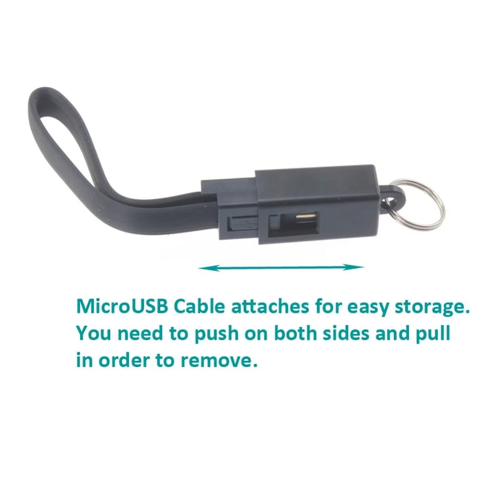 Charger 10000Mah Power Bank W Type-C Retractable Usb Cable O1D For Acer Liquid Jade Primo - Alcatel Pulsemix, Idol 5S 5 4S - Blackberry Key2, Motion, Keyone - Blu G9 Pro, Vivo 5 - Bold N1