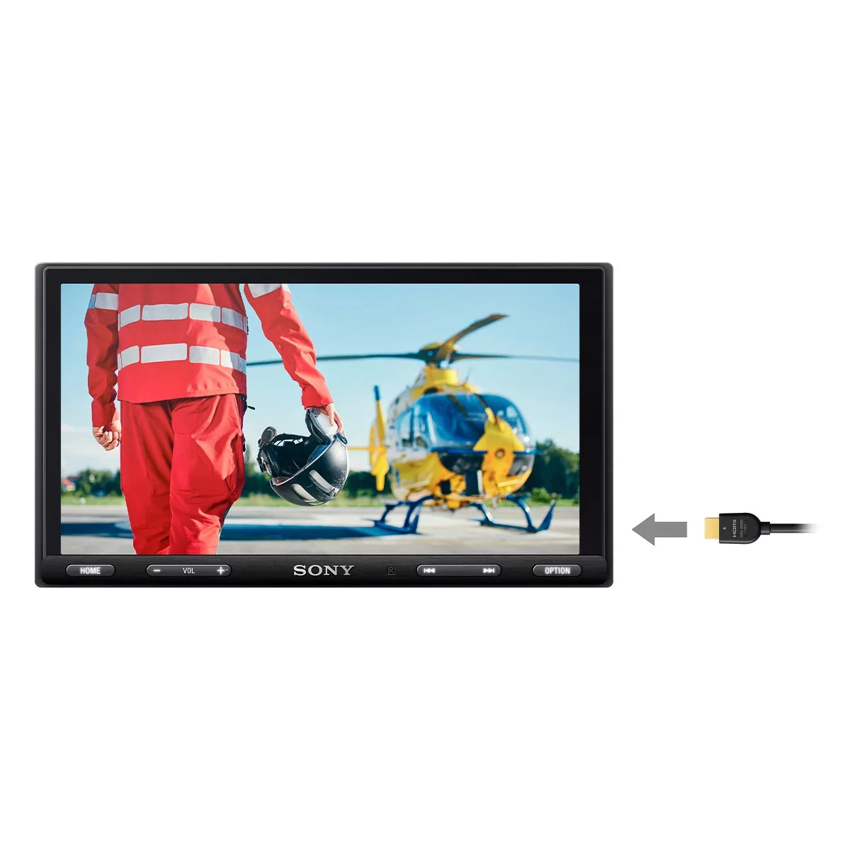 Sony Mobile Xav-Ax5600 6.95" Media Receiver With Carplay, Android Auto, And Weblink Cast