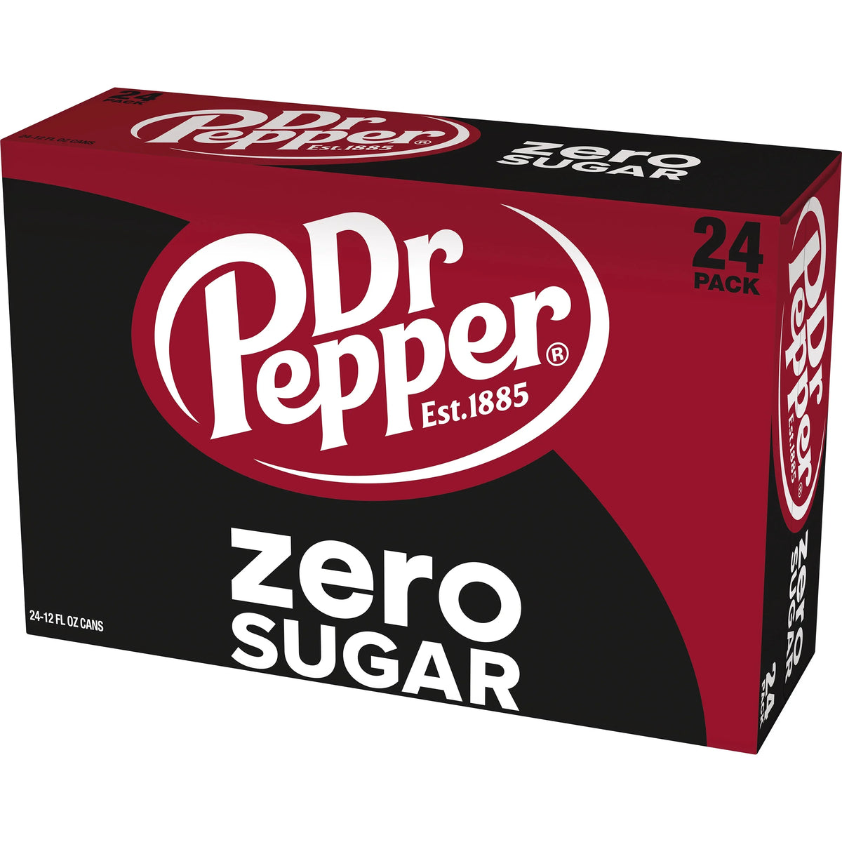 oz, Pop, Pack Cans 24 Sugar 12 Zero Pepper Dr Soda fl
