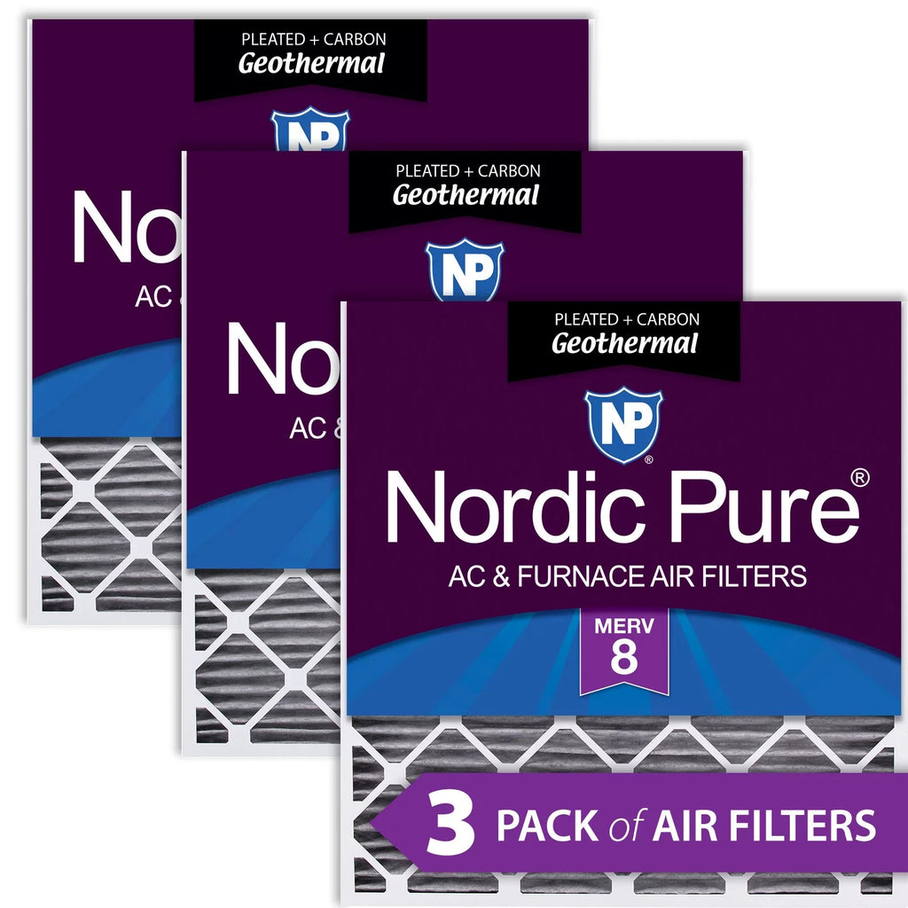 Geothermal Carbon Pack AC 8 Furnace Pleated Plus MERV 30x32x2 Filters 3
