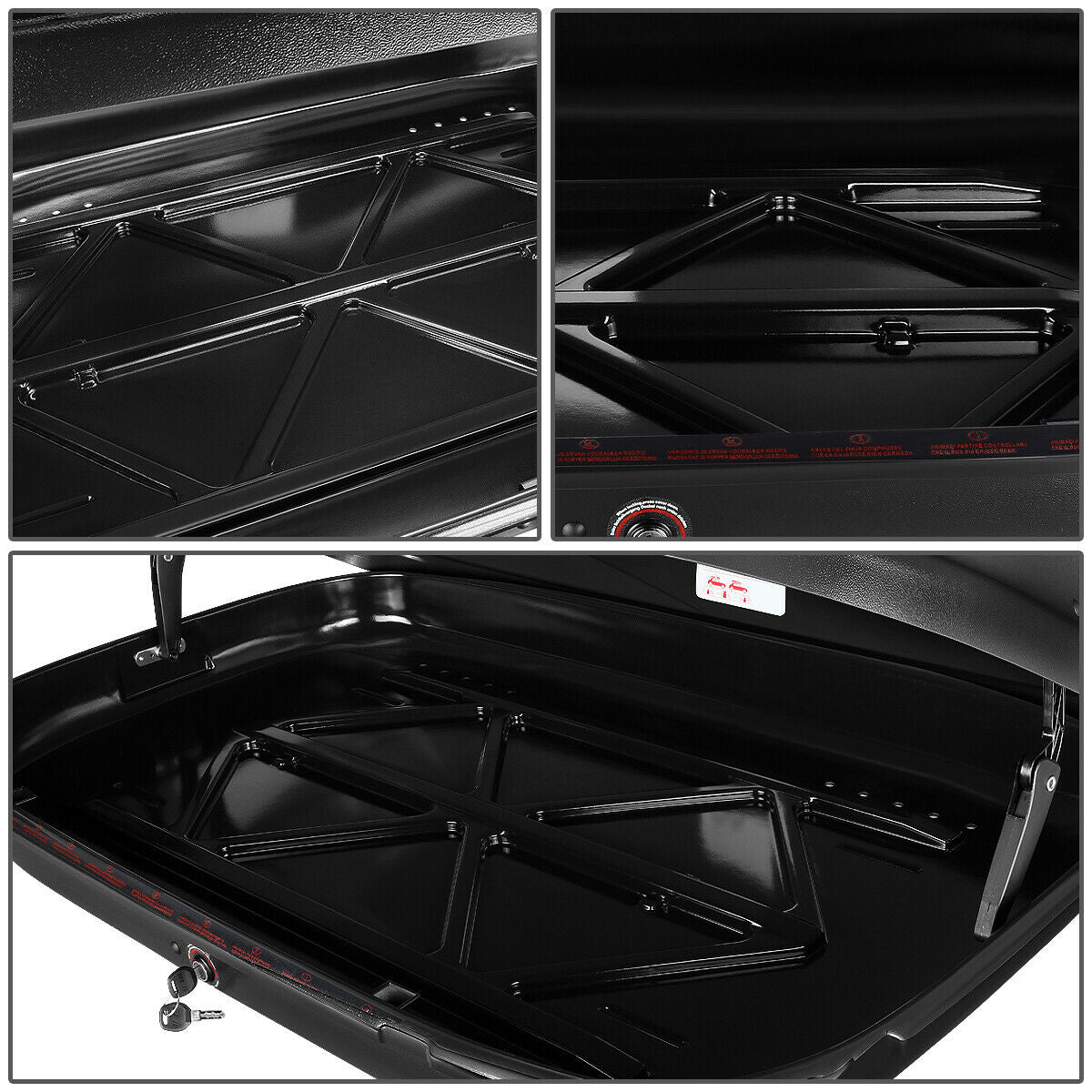 Vehicle with Box Teledu Roof Carrier Top Car Waterproof Mount Lock Cargo Travel Storage
