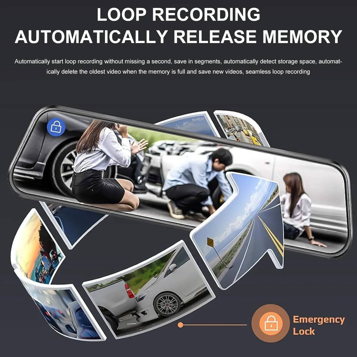 Touch Camera,G-Sensor, 10" Screen 5.5 and Backup Monitor, Wide Angle,with Dash Front FHD 1080P Cable View Mirror Parking Full Meters Cam,Kepeak 170° Rear