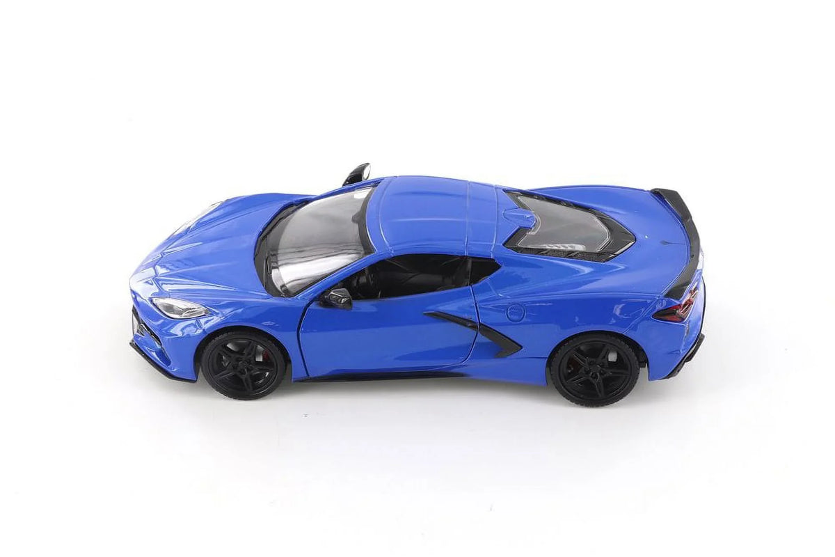 2020 Chevy Corvette C8 Stingray, Navy - Showcasts 79360/16D - 1/24 Scale Diecast Model Toy Car