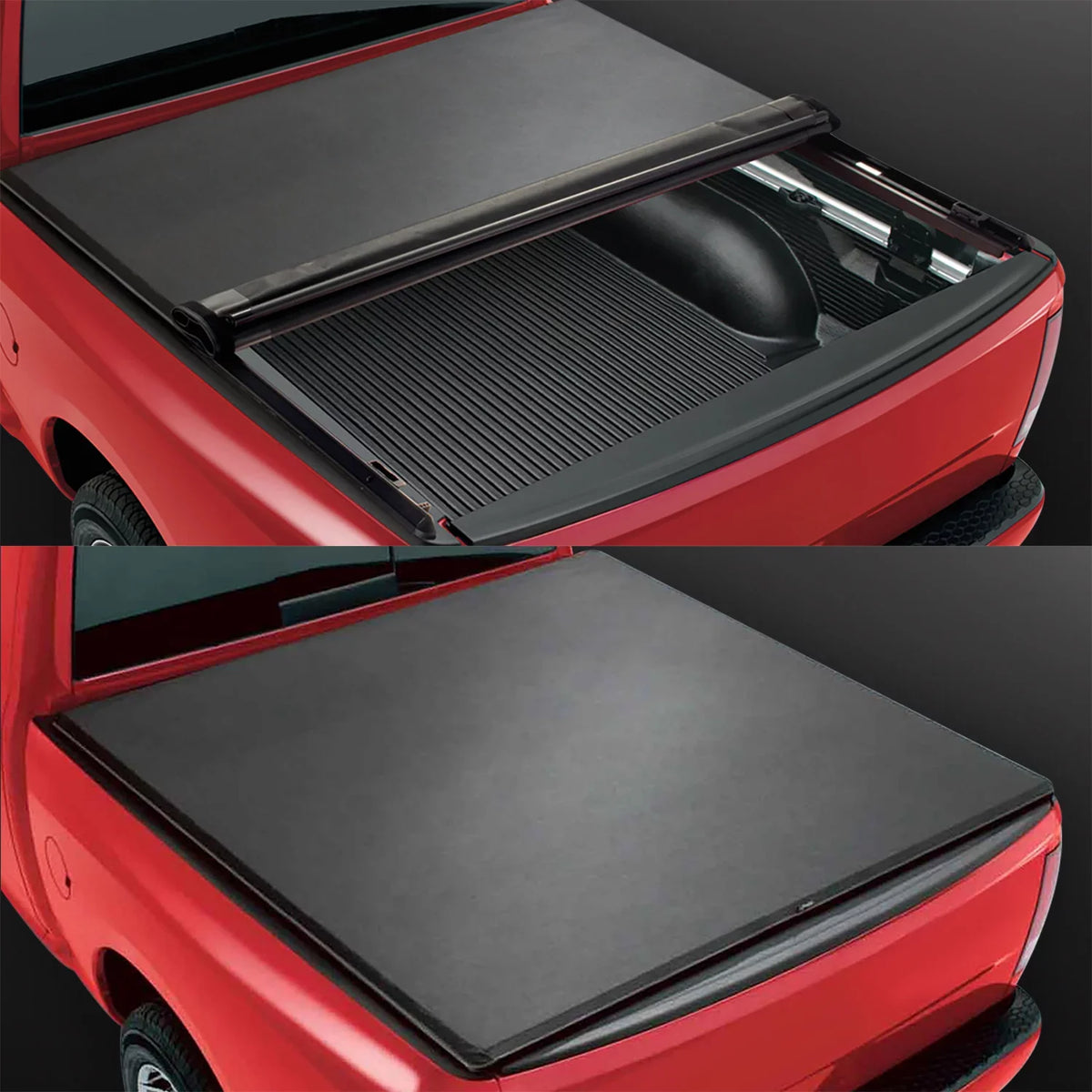 Vinyl 2019 For Truck Black Top Soft Tonneau 5Ft Matte DNA to Bed Cover Roll-up Motoring 2021 Ranger TTC-RU-090 20 Short
