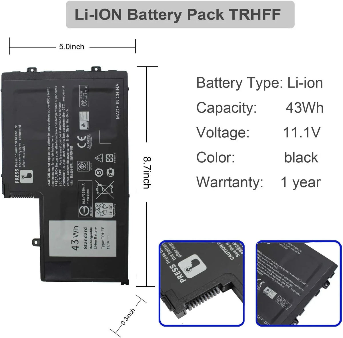 5547 01V2F TRHFF Dell y 5542 5445 Inspiron 5548 1V2F6 5447 N5447 Series 15 5000 5545 for N5547 15-5547