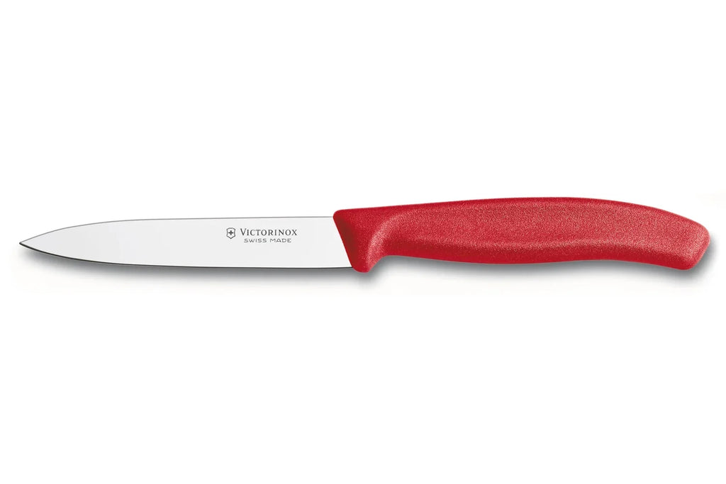 Blade, Swiss Point, 4-Inch with Knife Spear Paring Classic Victorinox Straight Red