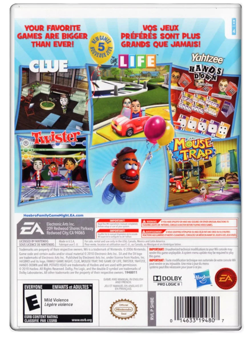 Nintendo - Night Wii 3 Family Game Pre-Owned