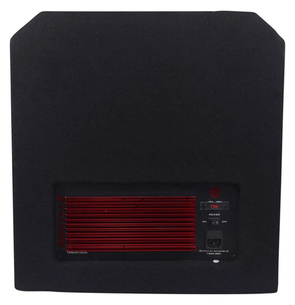 Speaker Floor 1400 15" Watt Active Stage 2-Way Rockville Powered Monitor RSM15A