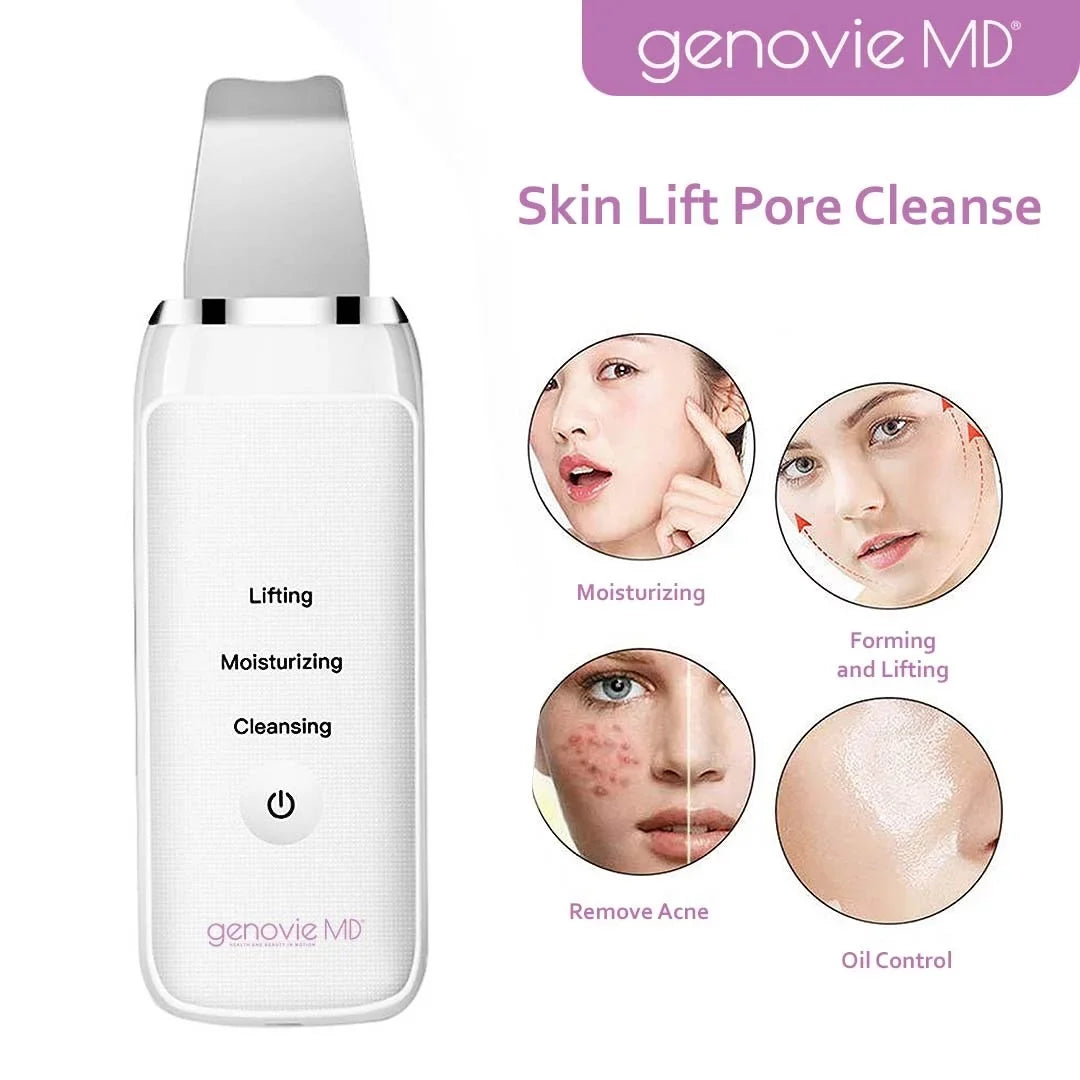 Face Pore Scrubber MD Cleanse, Facial Cleaning Skin Removal Remover, Tool, Acne And Genovie Blackhead Spatula, Deep