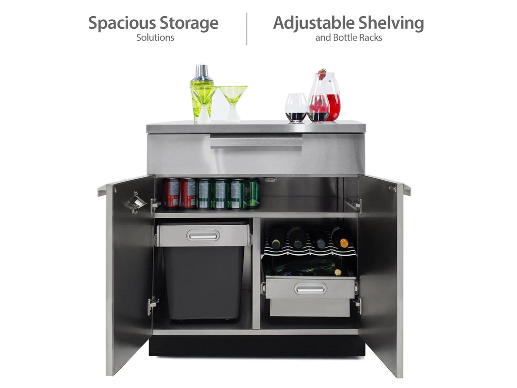 Cabinet 5 Steel in Stainless Countertops with exterior Set Piece Kitchen