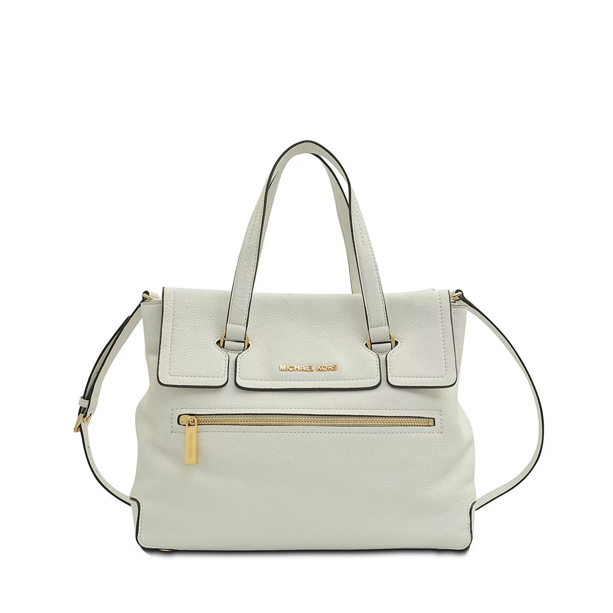 Large Leather White Kors Tote Mackenzie Michael Optic MICHAEL in