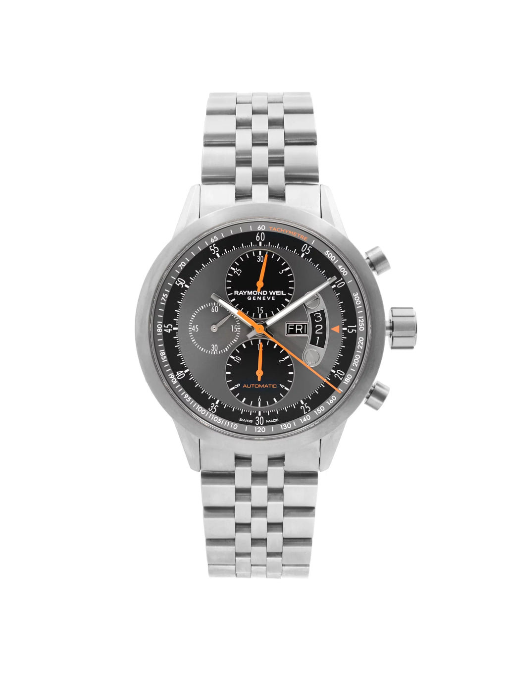 Used Contractor Titanium Gray Dial Automatic Mens Watch 7745-Ti-05609 (Good)