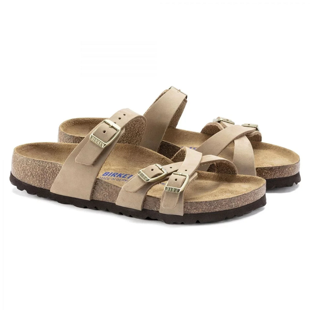 Nubuck SANDCSTLE - Footbed Franca Soft - 1022973 Women's Birkenstock Sandcastle Narrow