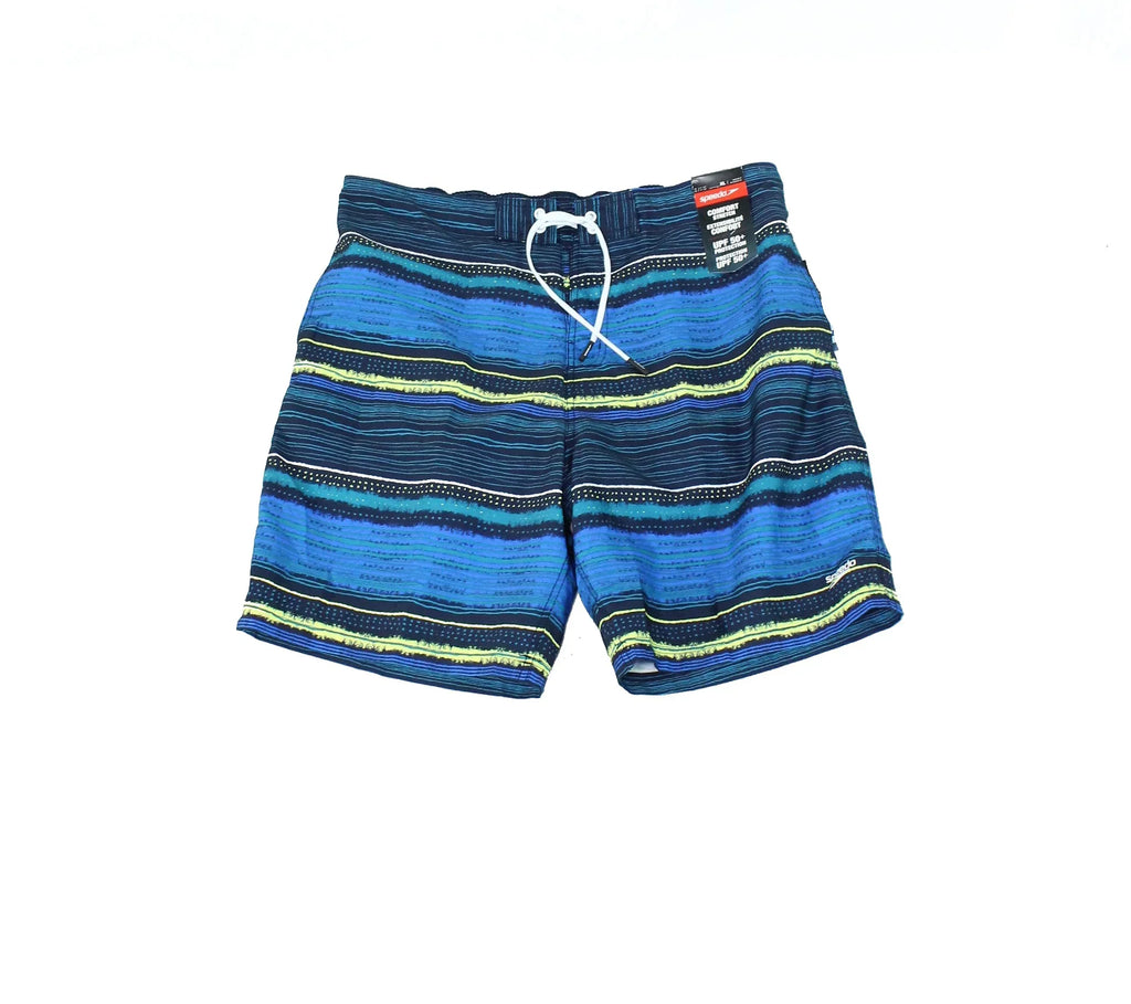 Blue in Men's Performance Green-XL 20" Speedo E-Boardshorts Border Line