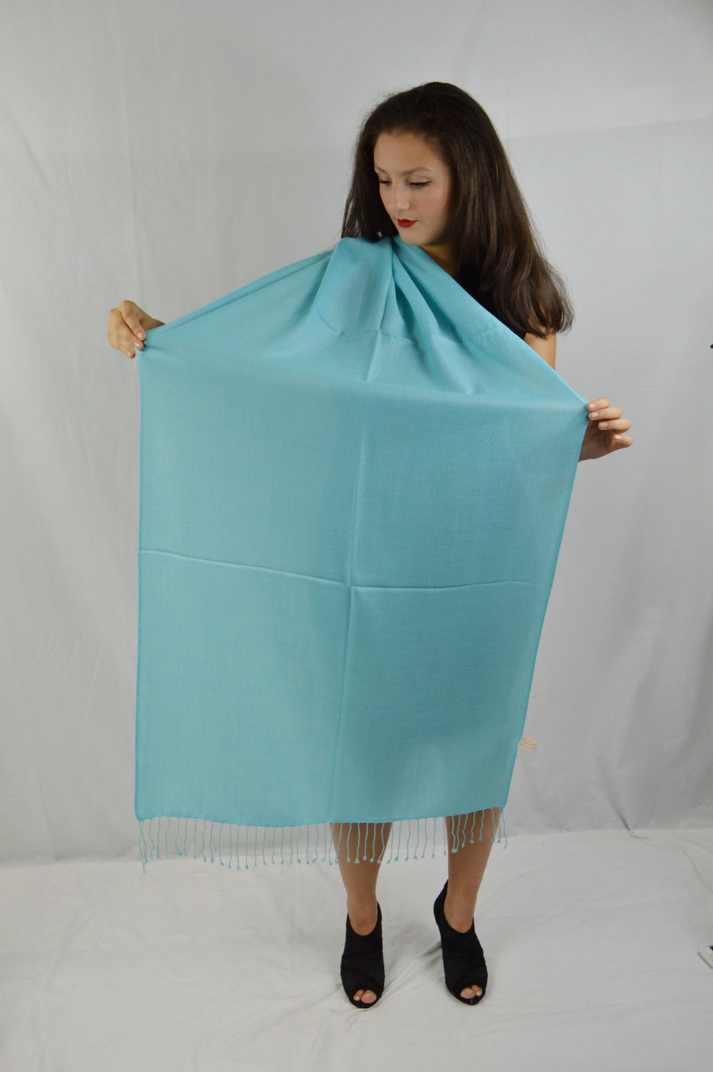 Shawl/Scarf/Scarves Shawl/Light Blue Fancy Shawl/Summer Shawl/Pashmina Regular Shawl/Evening Pashmina Shawl/Sheer Shawl) Shawl/liquid (Tiffany weight