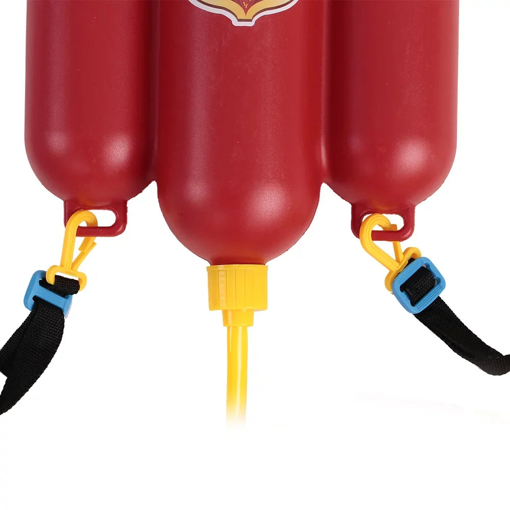liquid fo Nozzle and Fireman Children Set Toy Gecheer Tank Beach with Toys Extinguisher liquid Blaster Toy Backpack Spraying exterior