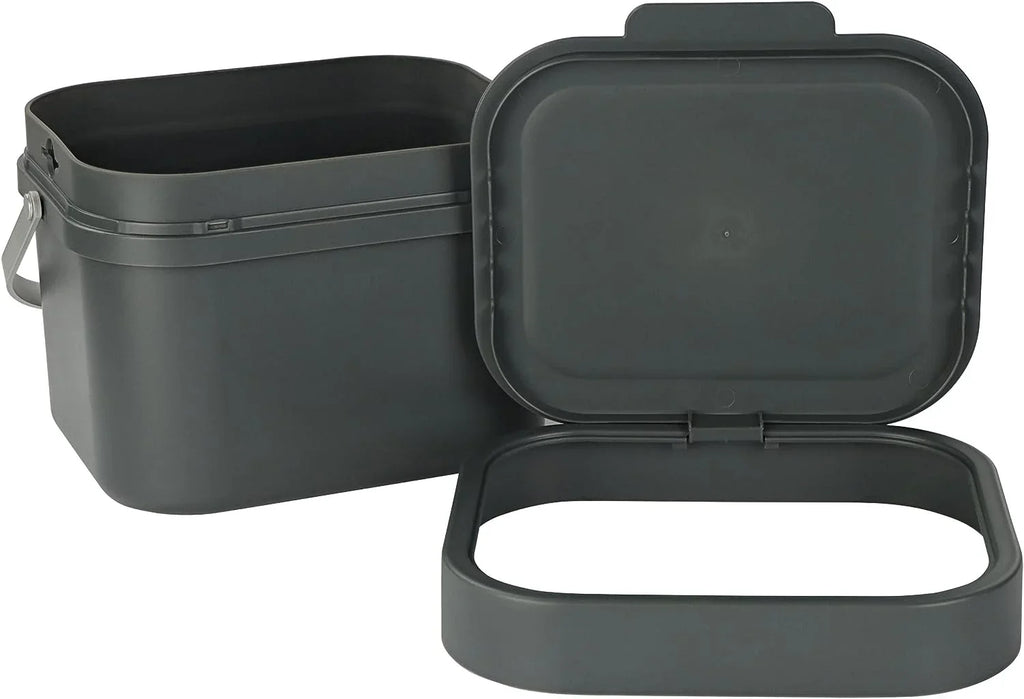 Kitchen For Compost Bucket Scraps, 4L 1Gal For - Small Wall Compost Bin Compost Countertop Bin - And Recycling More Trash, Food Aluminum Or Mounted Indoor Cabinet