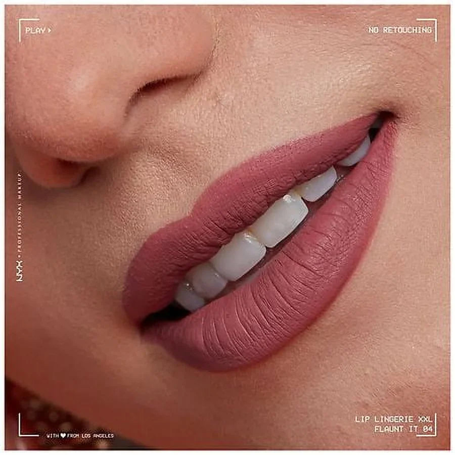 Pack Professional NYX Liquid XXL Lingerie 2 Makeup of EA Matte Flaunt Lip It 1.0 Lipstick,