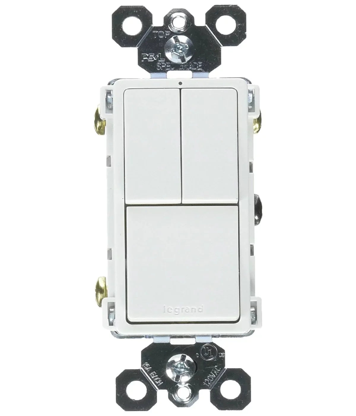 15A, Pole Grounding Switch, Each 2-Single 1-Single/3-Way White, Legrand & RCD113WCC6