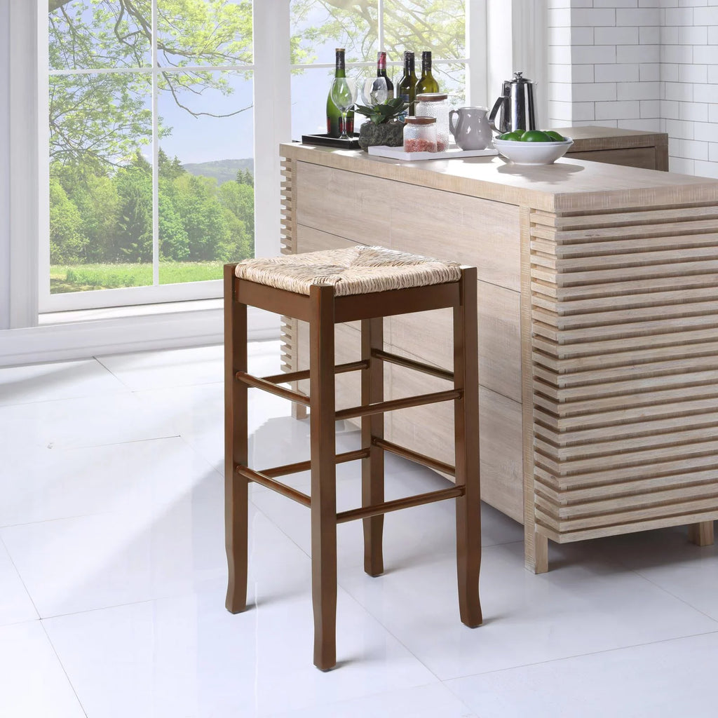 Boraam Square Rush Bar Stool - 29 In.