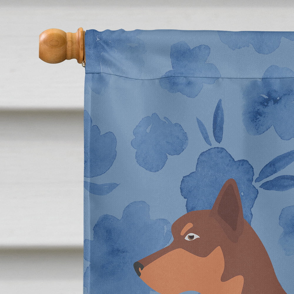 Welcome House CK6156CHF Large, dimension, multicolor Treasures Flag Carolines Kelpie Australian Canvas Dog