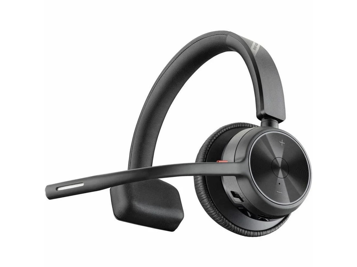 '- - with - kHz - Mono Monaural Hz Bluetooth 4310 Headset - 20 On-ear - 20 Condense... - Voyager Charge Ear-cup Stand USB-C Wireless Electret Assistant Siri, Over-the-head, - - - - 298.6 ft Poly