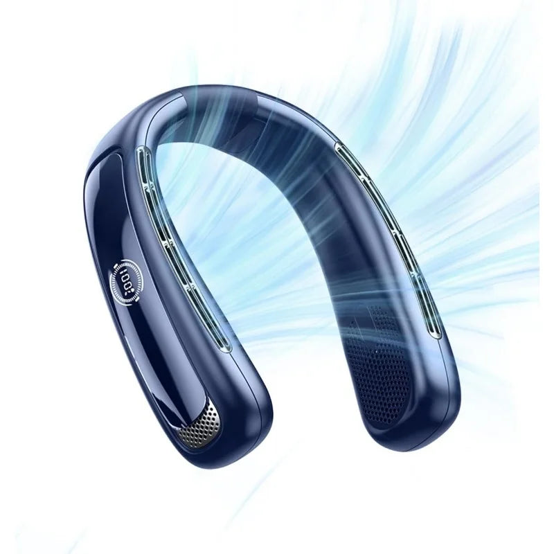 Personal Neck That Essentials Your Cooling Fan Fan Cooler Bladeless Women Around 5200mah Neck Blow Rechargeable Cold Men Neck Wearable Fan Air Conditioner Neck For Air Portable Travel