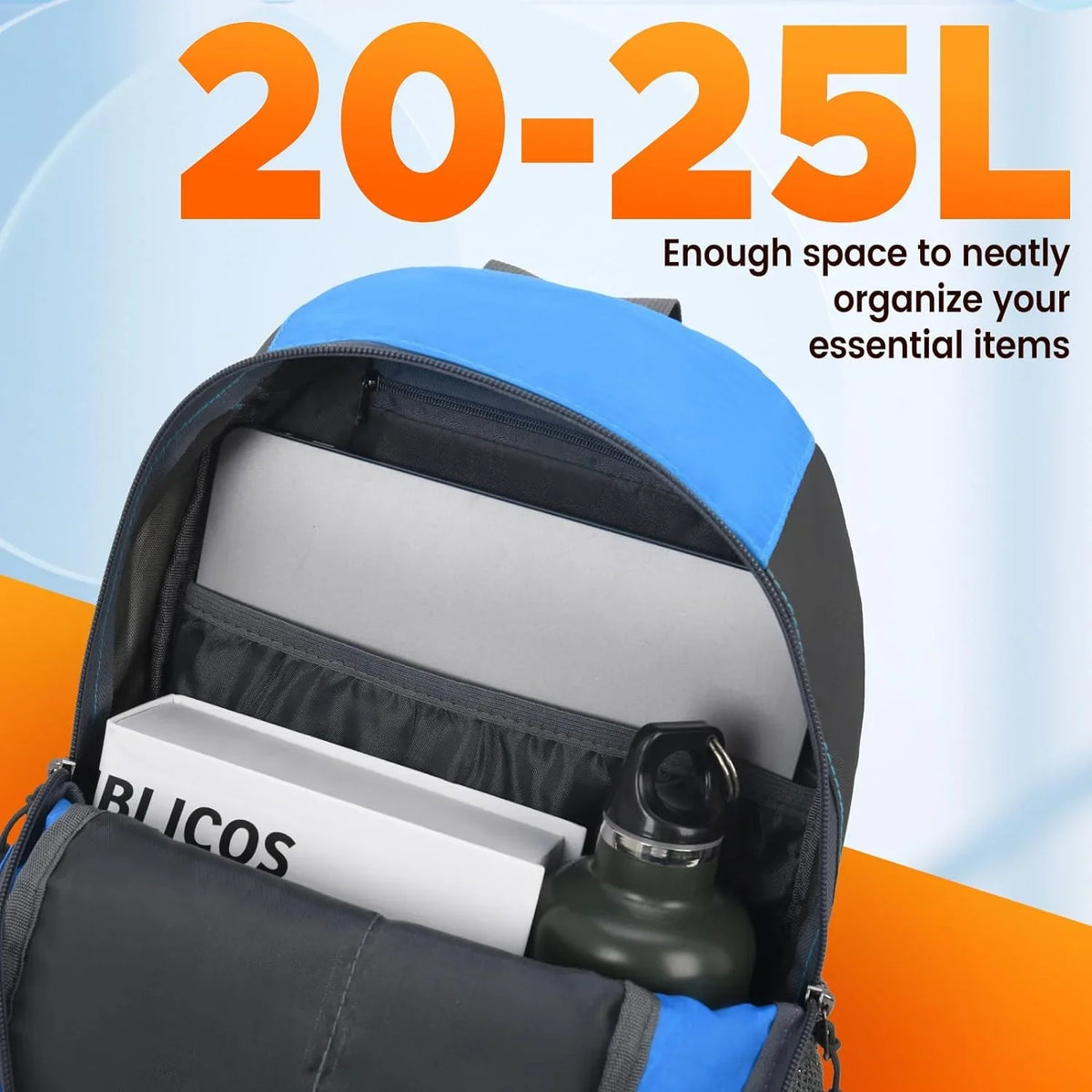 Sunhiker Cycling Hiking Backpack Water Resistant Travel Backpack Lightweight Small Daypack M0714 Small Azure