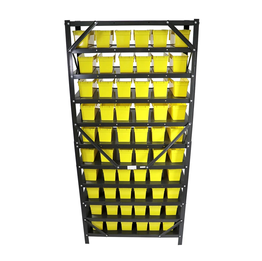 Parts Parts Nuts Bin Rack Shop Erie Storage 60 Bolts Tools® Garage Organizer