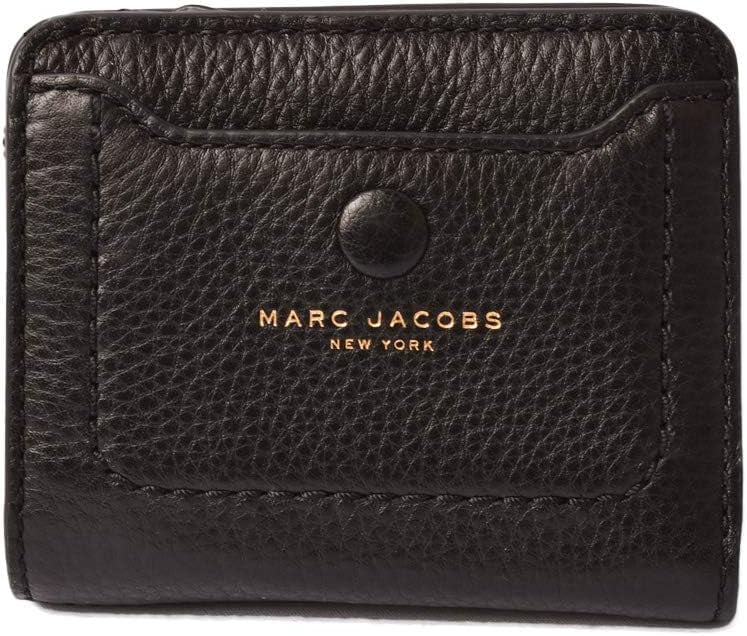 City Empire Mini M0014215 Marc Compact Black Leather Leather Wallet Women's Jacobs