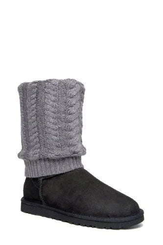 Route UGG584 Winter 3178 UGG Tularosa Black/Gray Detachable (5) Boots Women's