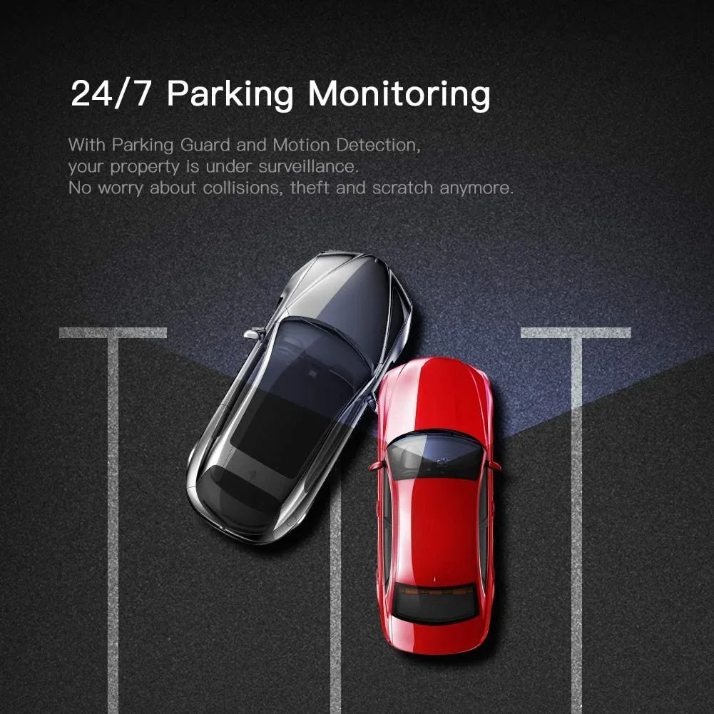 Monitor, 170° C450 Camera 3" Parking Dash APEMAN Car 1080P Black Cam Angle Screen, FHD Wide