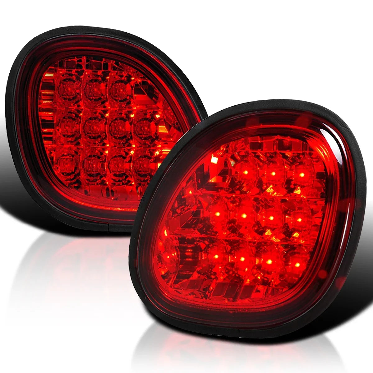 Left Clear Lights with LED Compatible Spec-D + Red 1998-2005 Pair Lexus GS300/GS400/GS430 Tuning Lens Tail Right Assembly