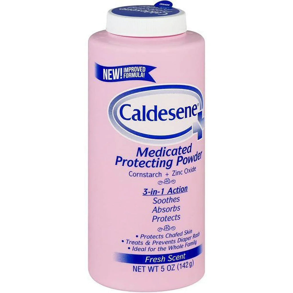 Chafed Medicated 5oz, Powder Skin Fresh 3-Pack Scent, Caldesene Protecting