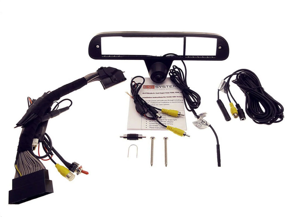 Oe Fit 3Rd Brake Lamp Camera Kit Fits 2013-2016 Ford® Super Duty Trucks W Factory Camera And 8" Factory Display