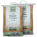 Non-Medicated Grown Organic, US 100% Grains, Organic Non-GMO, Certified Chicken Whole Corn-Free, | Four | Protein | Feed | Chicken Certified | Grain Soy-Free, 18% 46 lbs. Grower Food Mile