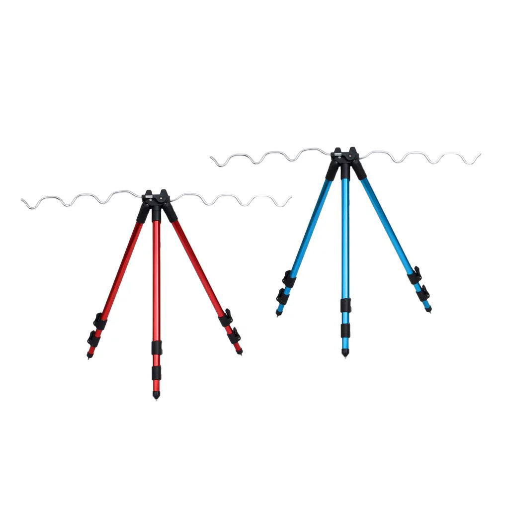 Fishing Rod Holder Tripod Stand Telescopic Fishing , Adjustable And Lightweight Navy