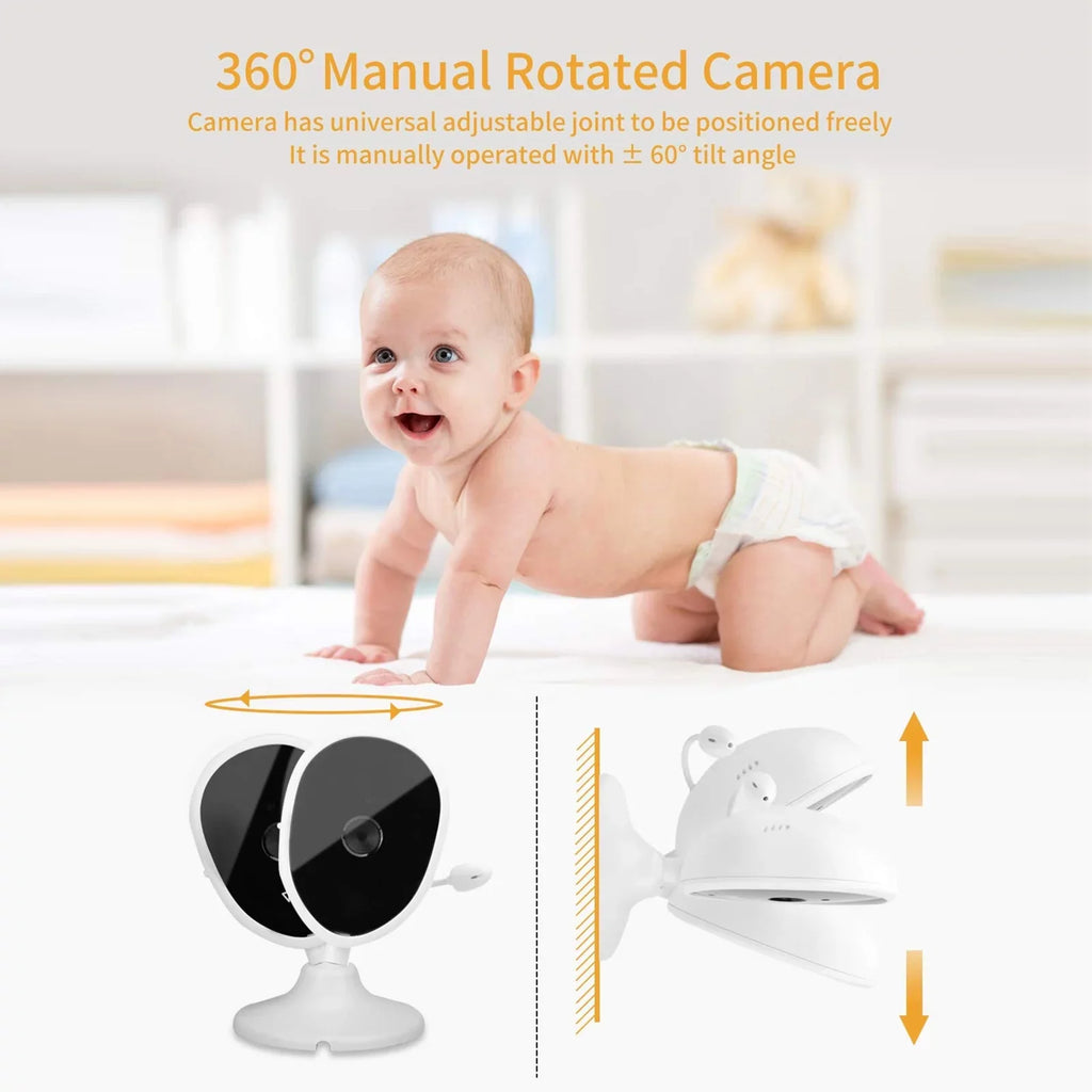 Arealer Wireless Monitor Video Monitor For Monitor With 2.8 Inch Tft Lcd Screen Room Detection Ir Functions Built-In Lullabies