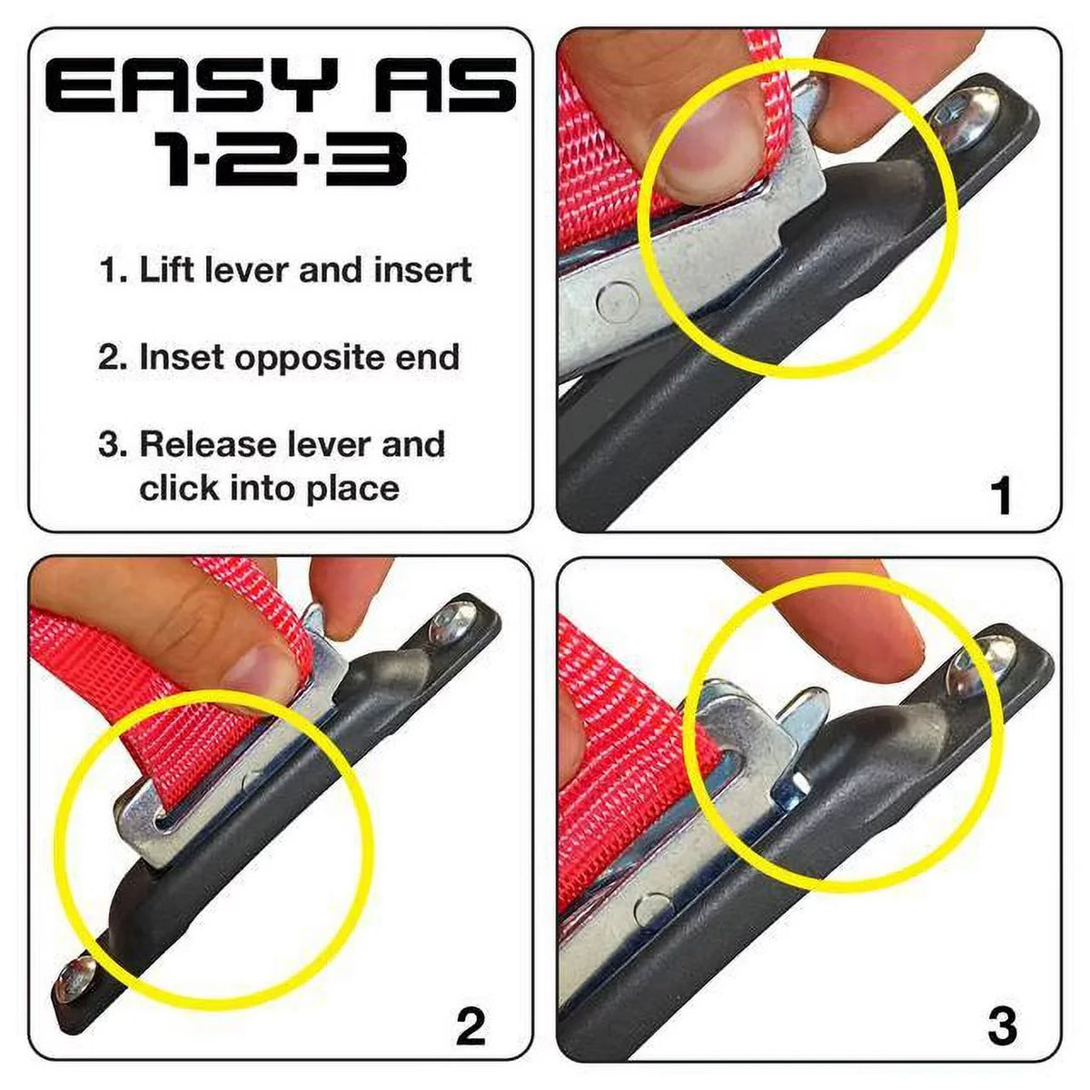 lb Single Trailer Truck Tie-Down 16 with 6-Pack Anchor x in 2 Ratchet Straps Kit SNAP-LOC 4,400 ft E-Track