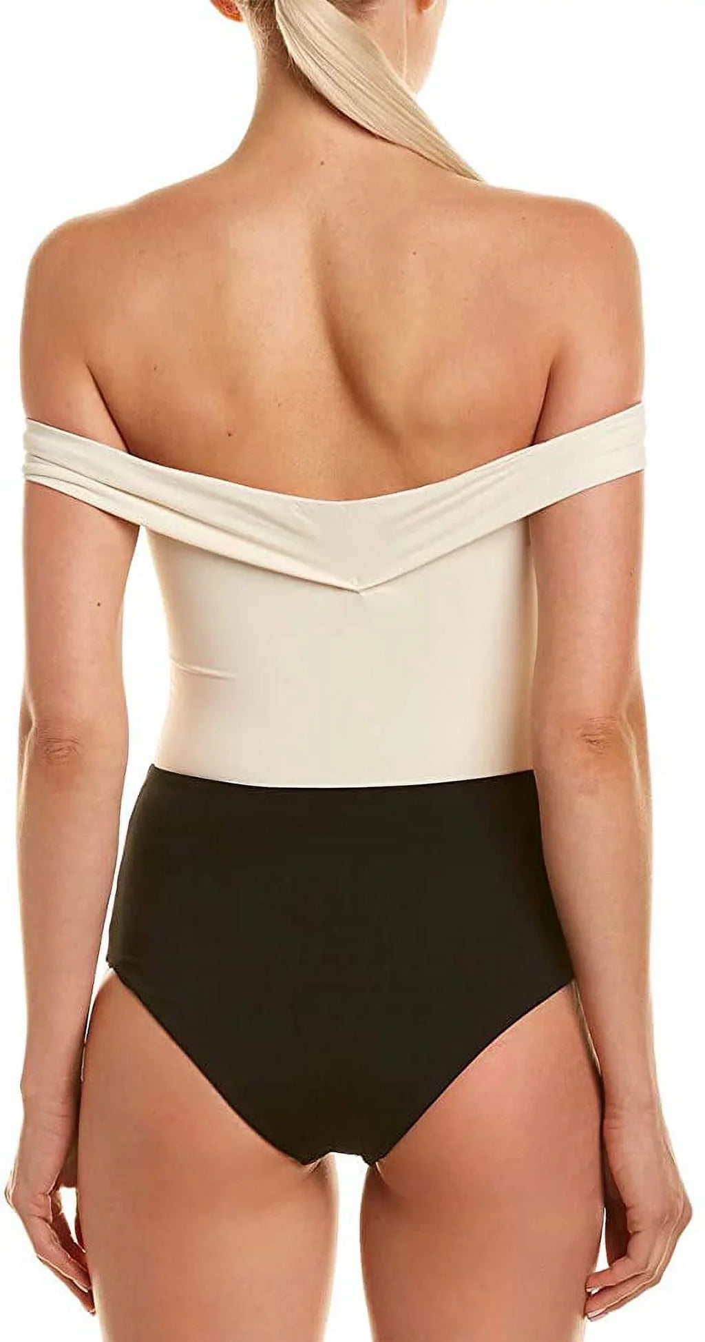 Swimsuit, L*Space Piece CREAM/BLACK/CAMEL Anja US Off-the-Shoulder One 12