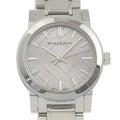 Quartz Silver (Good) Watch Stainless Steel Dial Analog Burberry BU9229 Ladies Display Pre-Owned