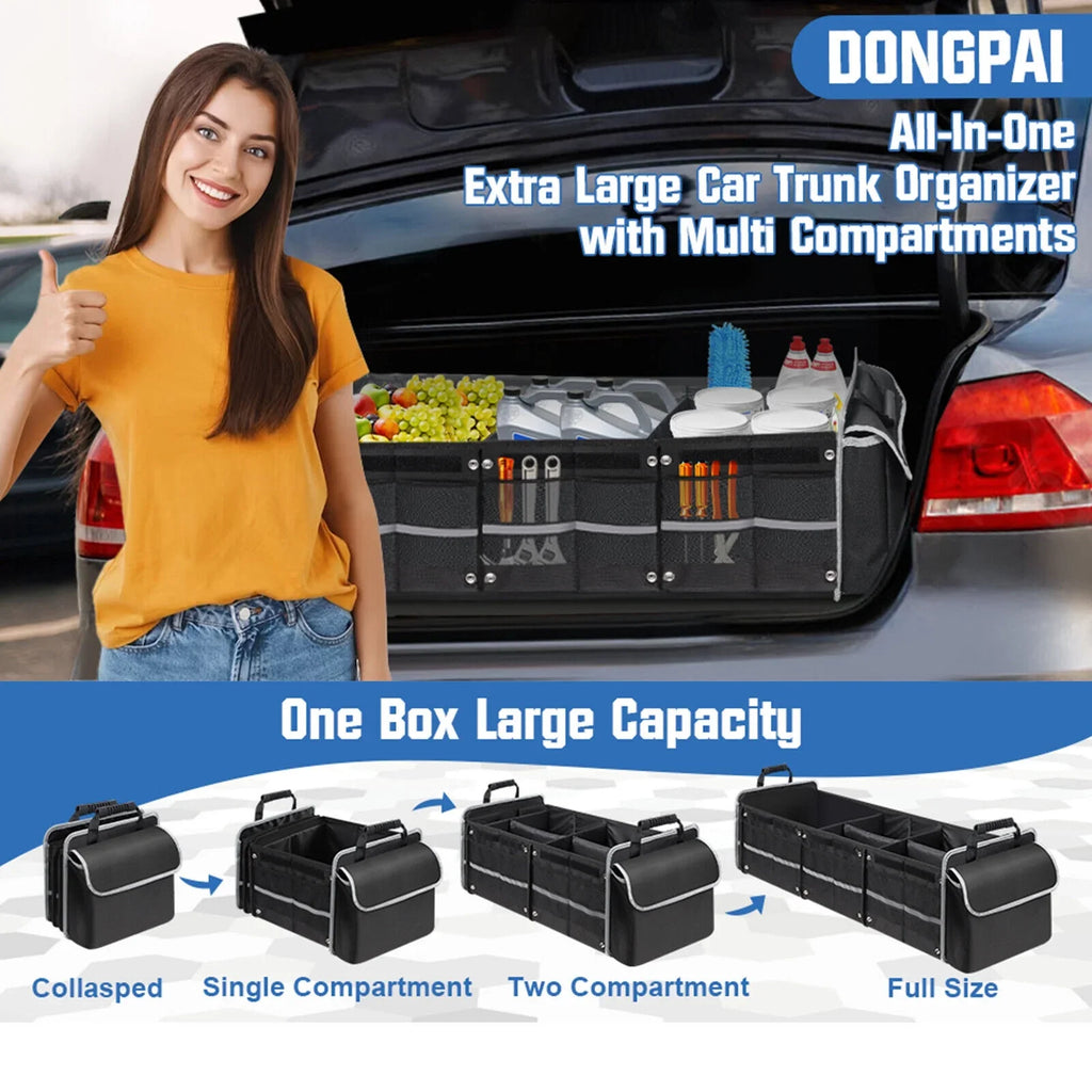 Trunk Cargo Container Compartment Storage Multi US Truck for Car SUV Organizer