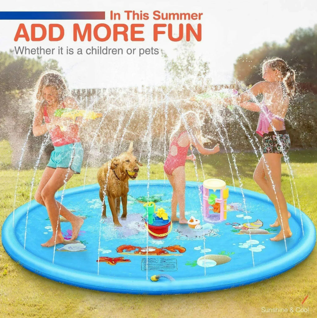 Play Splash liquid Mat 68" Summer Sprinkler Pad exterior Kids Game Inflatable