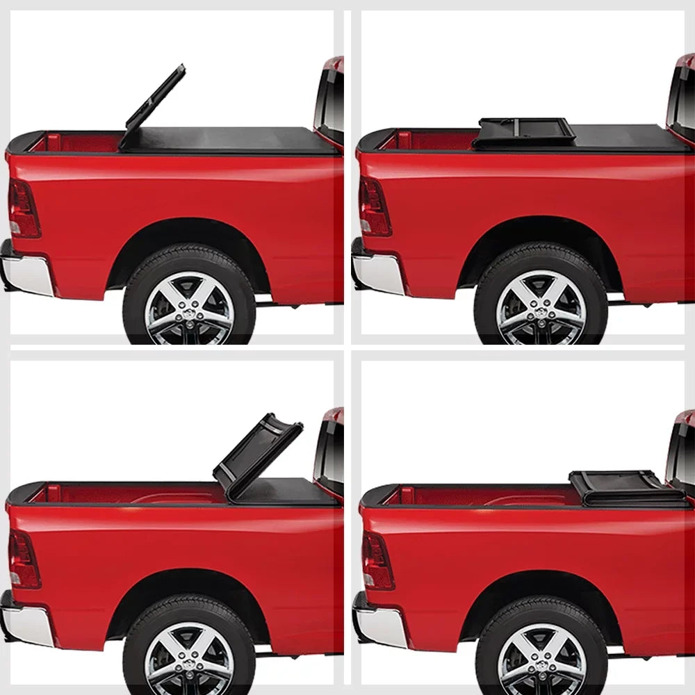 Tri-Fold Fleetside Tonneau Bed Ranger Soft Short 19-21 Truck Cover for 5Ft