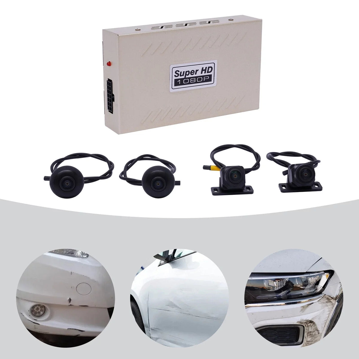 Yiyibyus 360° Bird View Panoramic System Hd 720P Car Dvr Recording Nightvision Kits Parking Monitoring