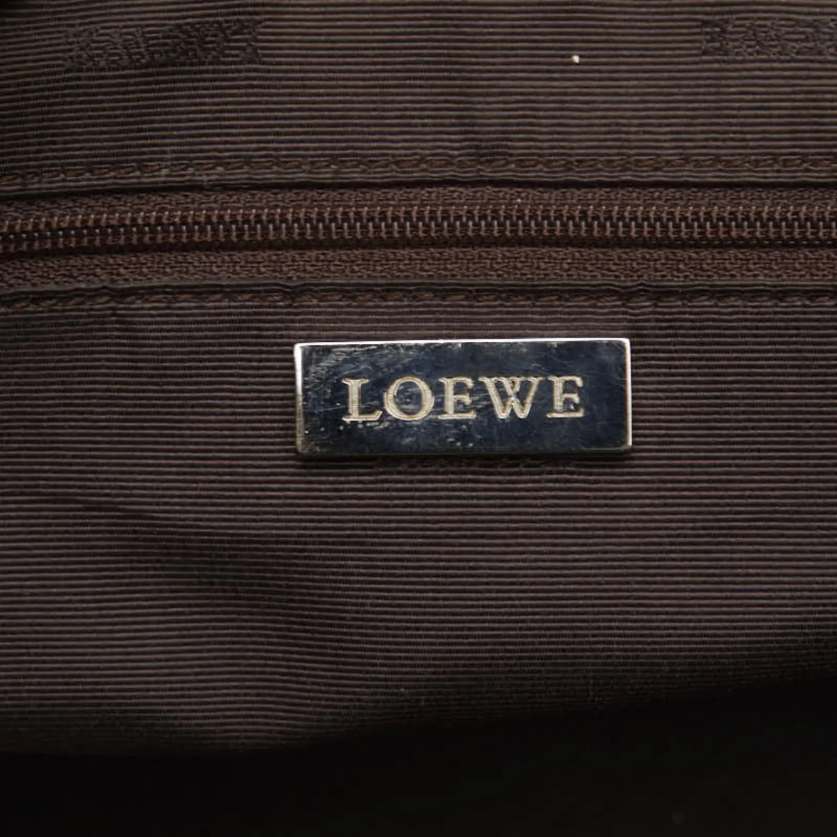 Cream Pre-Owned (Fair) Yellow LOEWE Handbag Leather White Ladies