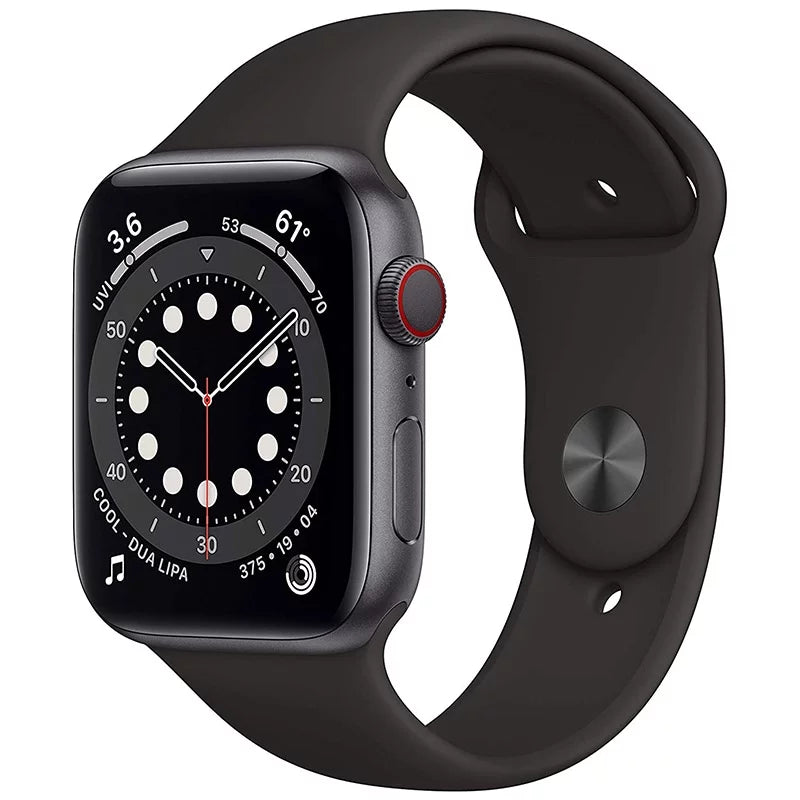 Pre-Loved Apple Watch Series 6 44Mm Gps - Space Gray Aluminum Case - Black Sport Band (2020) - Fair